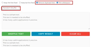 Shuffle Text Online