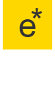 small letter bubble e